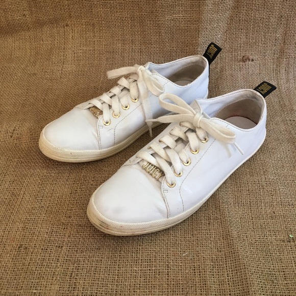 Juicy Couture White Low Top Sneakers Size 8.5 - Picture 2 of 10